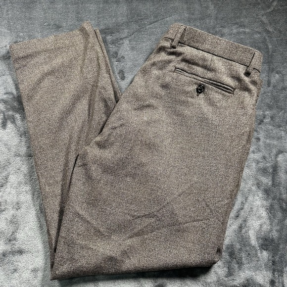 J.CREW Other - Crosby & Howard Wool Dress Pants Mens 38x30 Tweed Plaid Trousers Tollegno 1900